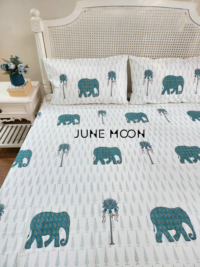 Classic Tales - Block Printed Bedsheet Set