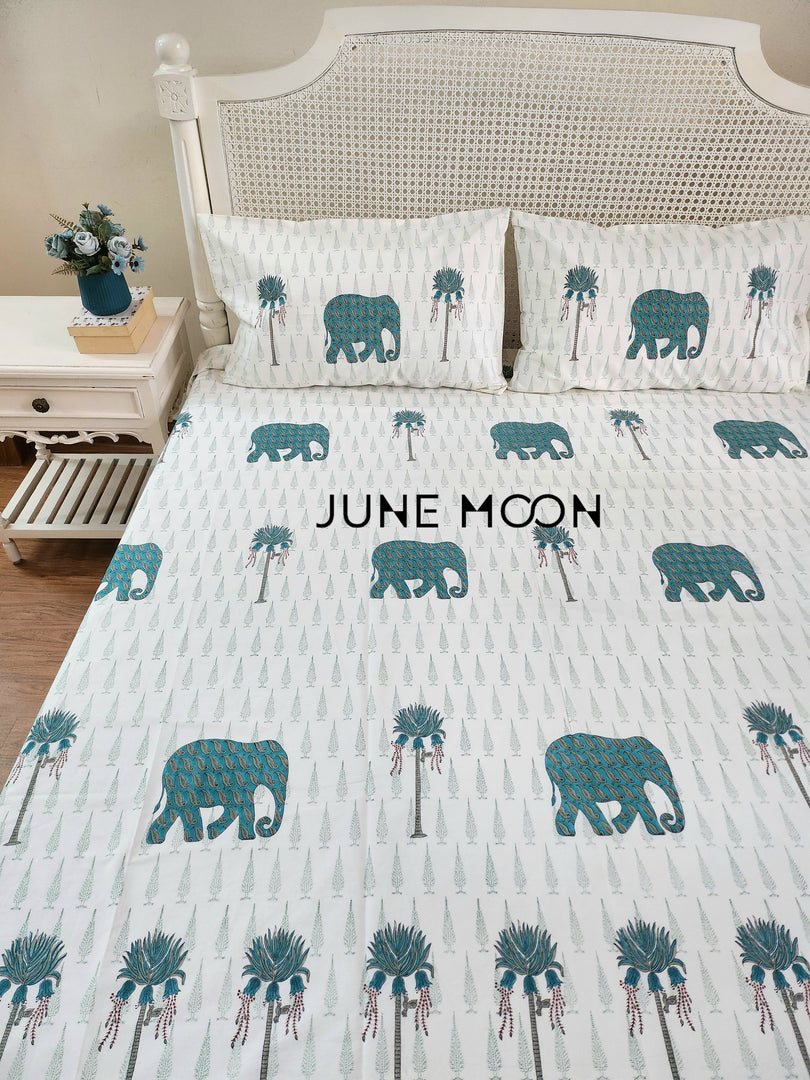 Classic Tales - Block Printed Bedsheet Set