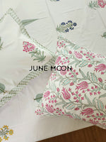 Load image into Gallery viewer, Visions of Eden - Block Printed Bedsheet Set

