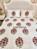 Load image into Gallery viewer, Gulbagh - Block Printed Bedsheet Set
