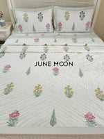 Load image into Gallery viewer, Visions of Eden - Set of Quilt &amp; Bedsheet
