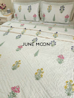 Load image into Gallery viewer, Visions of Eden - Set of Quilt &amp; Bedsheet
