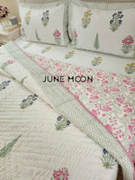 Load image into Gallery viewer, Visions of Eden - Set of Quilt &amp; Bedsheet
