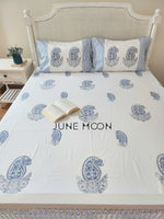 Load image into Gallery viewer, Siri Miri - Block Printed Bedsheet Set
