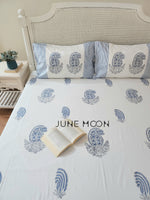 Load image into Gallery viewer, Siri Miri - Block Printed Bedsheet Set
