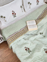 Load image into Gallery viewer, Gul Bano - Set of Quilt &amp; Bedsheet
