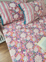 Load image into Gallery viewer, Parijat - Block Printed Bedsheet Set
