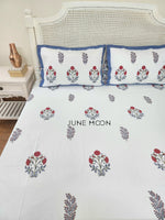 Load image into Gallery viewer, Hued Petals - Set of Quilt &amp; Bedsheet
