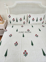 Load image into Gallery viewer, Gulfishan - Block Printed Bedsheet Set
