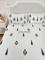 Load image into Gallery viewer, Gulfishan - Block Printed Bedsheet Set
