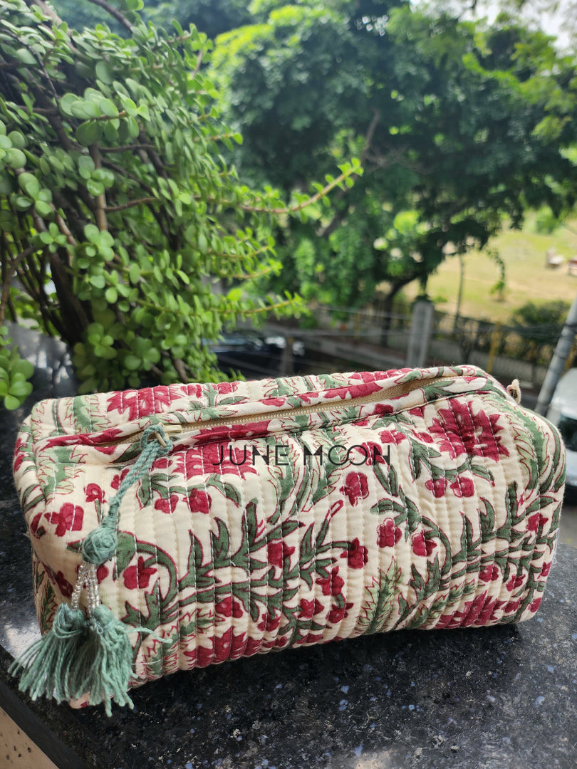 Miss Floral - Set Of 3 Cosmetic Bags