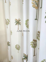 Load image into Gallery viewer, Sultry Greens - Block Printed Curtains
