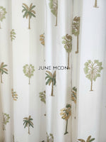 Load image into Gallery viewer, Sultry Greens - Block Printed Curtains
