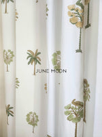 Load image into Gallery viewer, Sultry Greens - Block Printed Curtains
