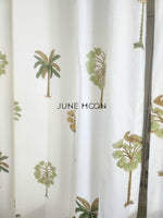 Load image into Gallery viewer, Sultry Greens - Block Printed Curtains
