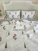 Load image into Gallery viewer, Rare Ruby - Set of Quilt &amp; Bedsheet
