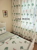 Load image into Gallery viewer, Mrs. Summer - Block Printed Curtains
