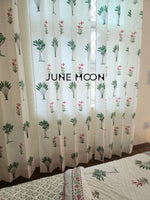 Load image into Gallery viewer, Mrs. Summer - Block Printed Curtains
