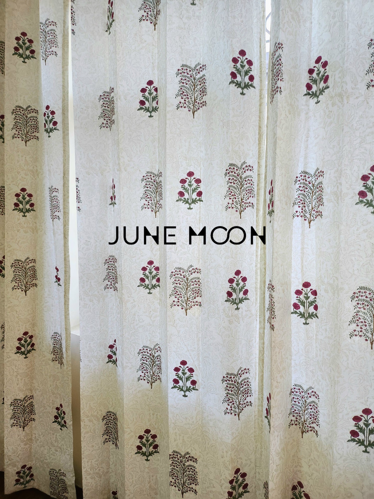 Gul Rang - Block Printed Curtains