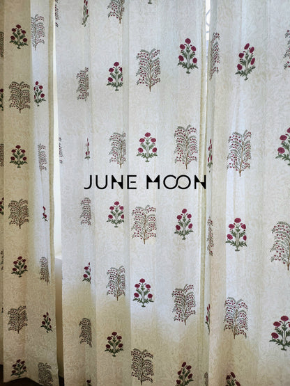 Gul Rang - Block Printed Curtains