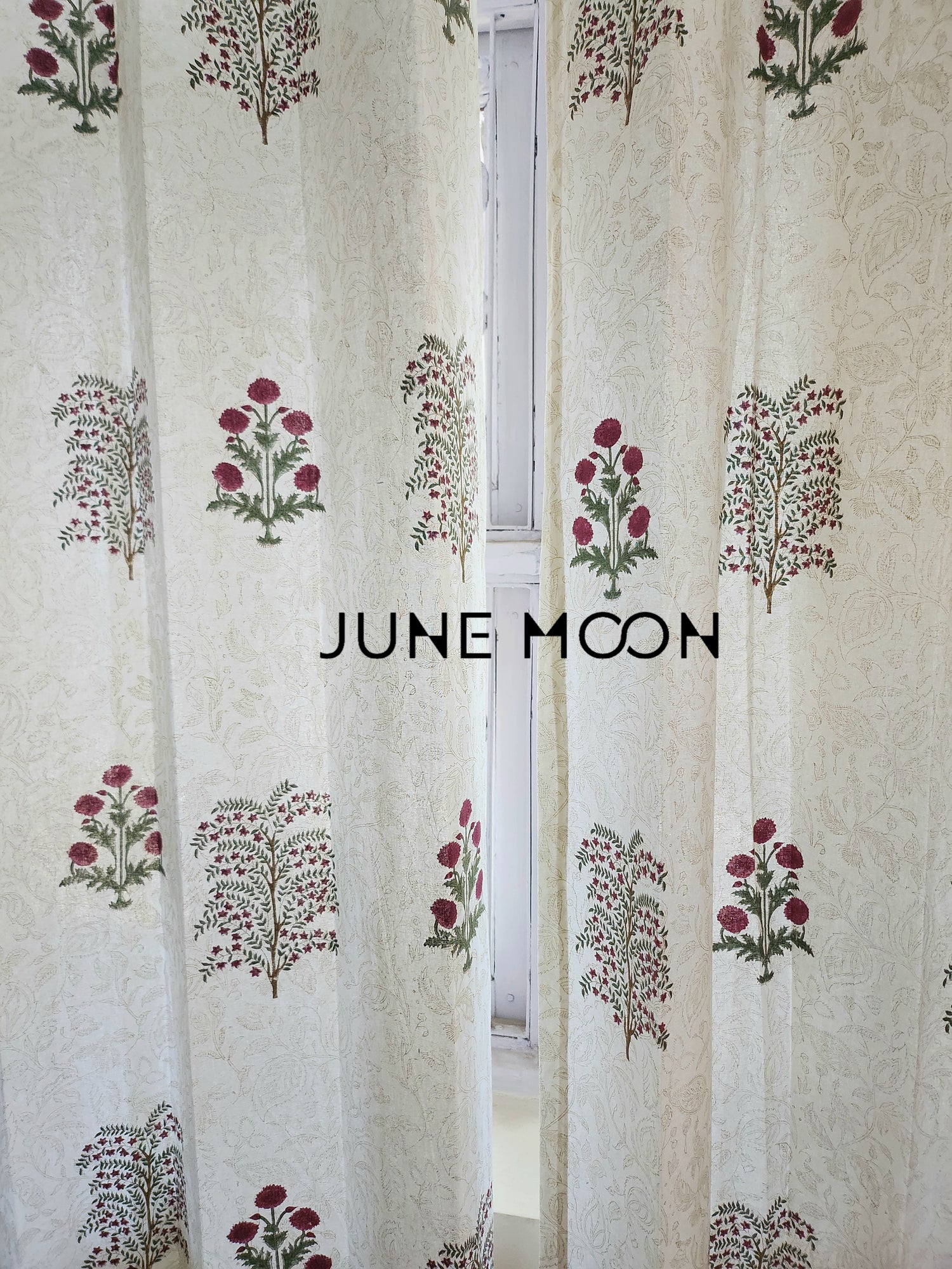 Gul Rang - Block Printed Curtains