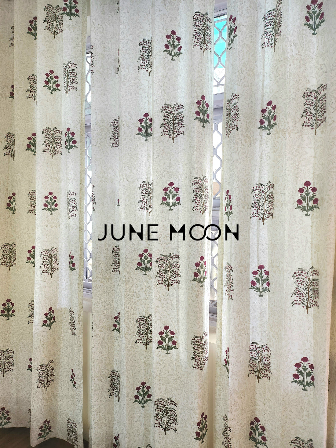 Gul Rang - Block Printed Curtains