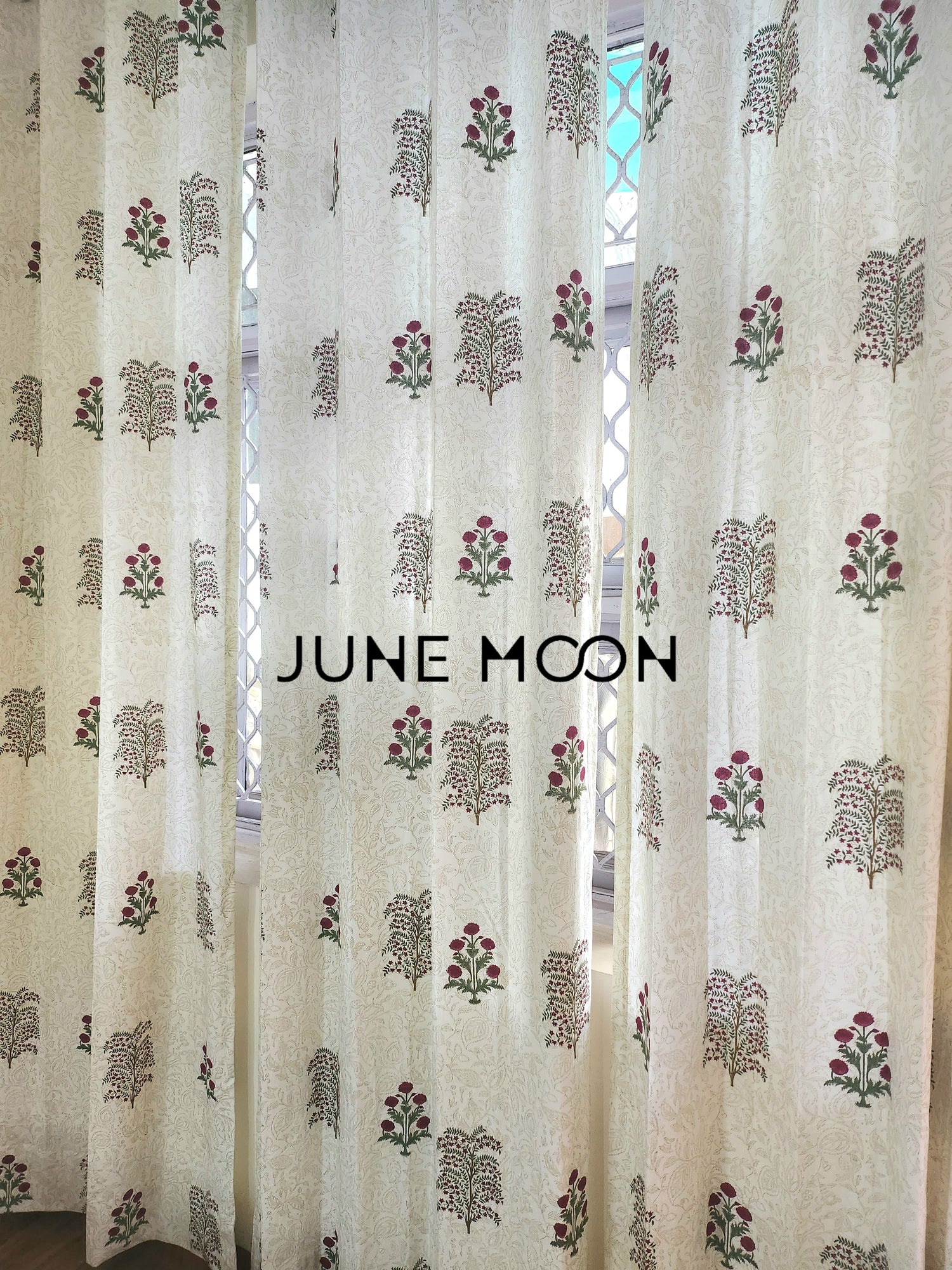 Gul Rang - Block Printed Curtains