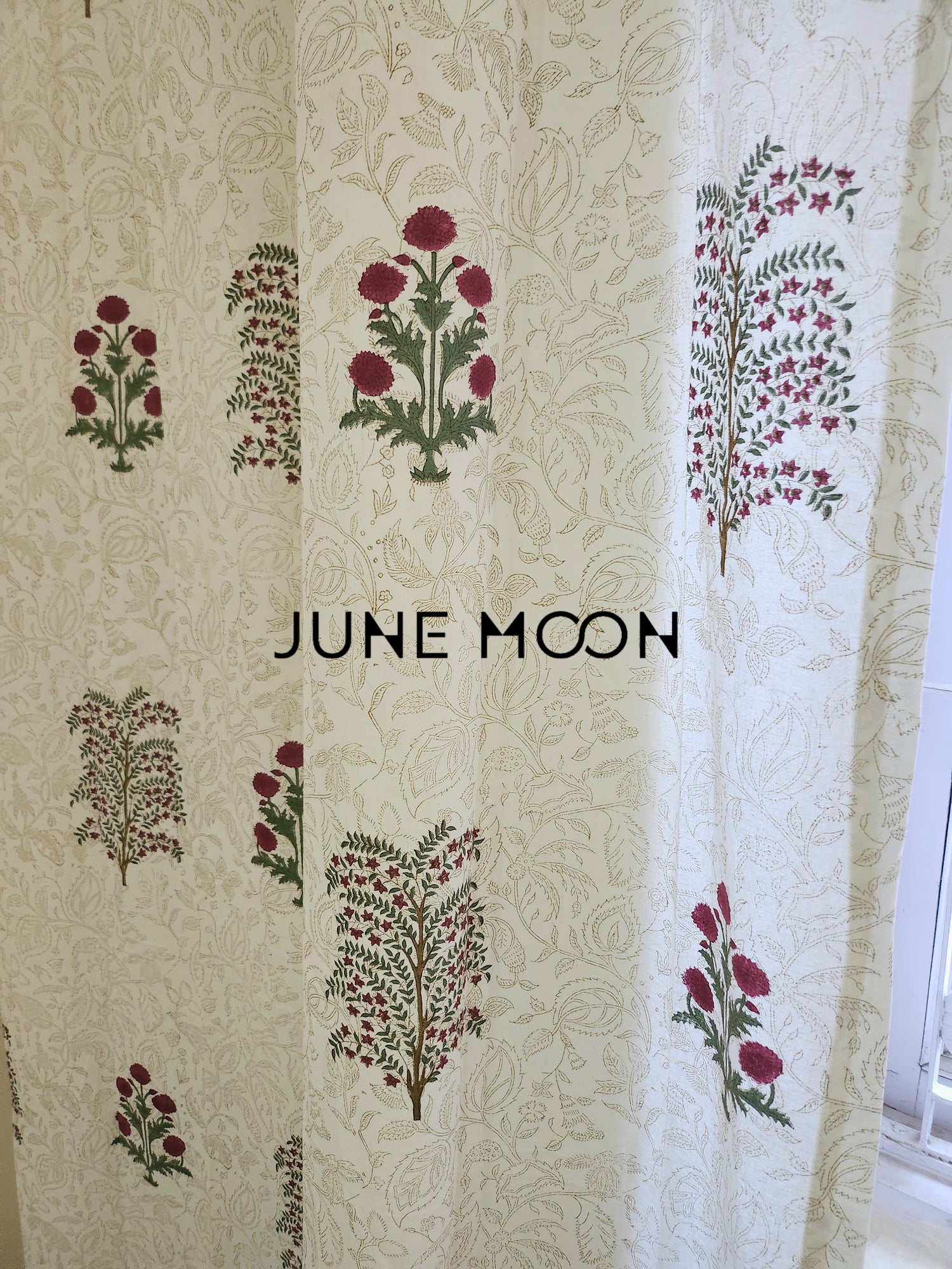 Gul Rang - Block Printed Curtains