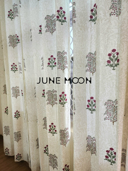 Gul Rang - Block Printed Curtains