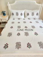 Load image into Gallery viewer, Gul Rang - Block Printed Bedsheet Set
