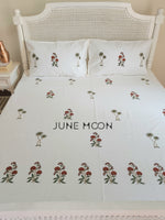 Load image into Gallery viewer, Gul Bano - Block Printed Bedsheet Set
