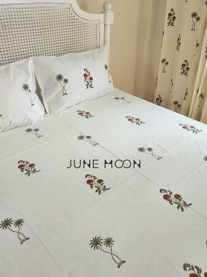 Gul Bano - Block Printed Bedsheet Set