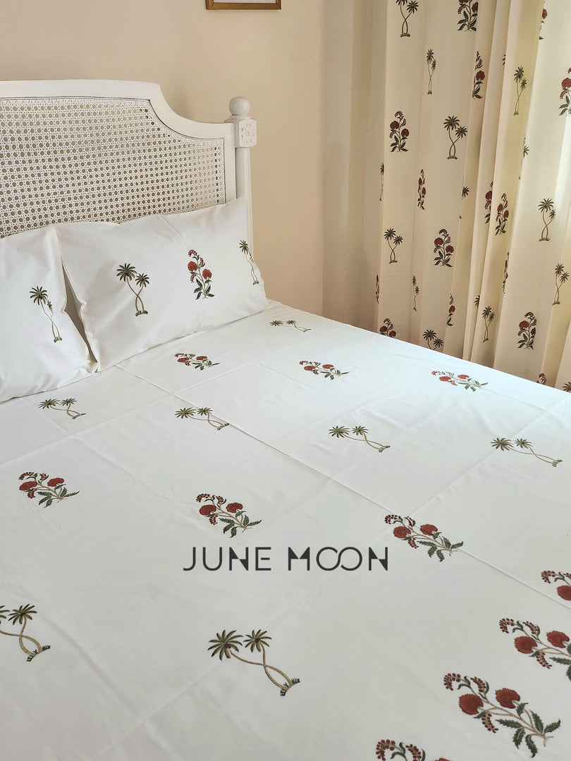 Gul Bano - Block Printed Bedsheet Set