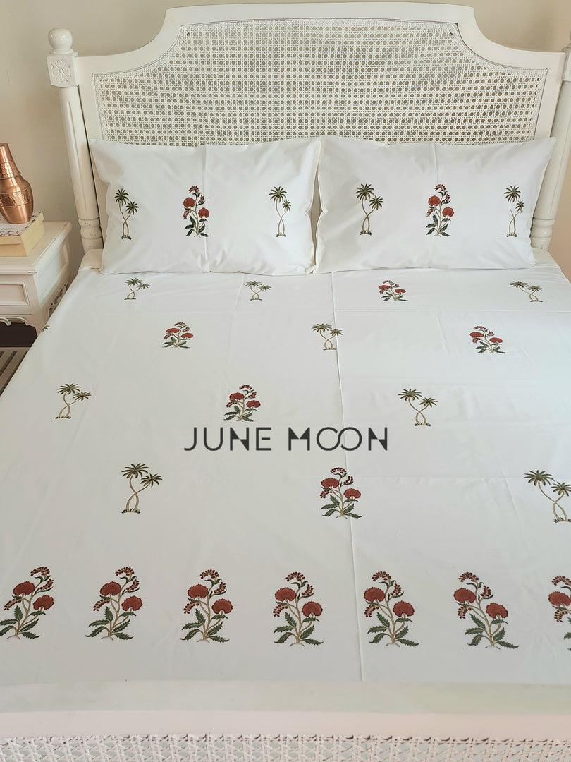 Gul Bano - Block Printed Bedsheet Set