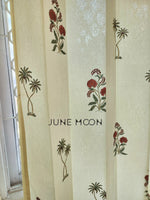 Load image into Gallery viewer, Gul Bano - Block Printed Curtains (Cream Base)
