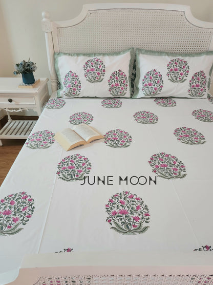 Nazaakat - Block Printed Bedsheet Set