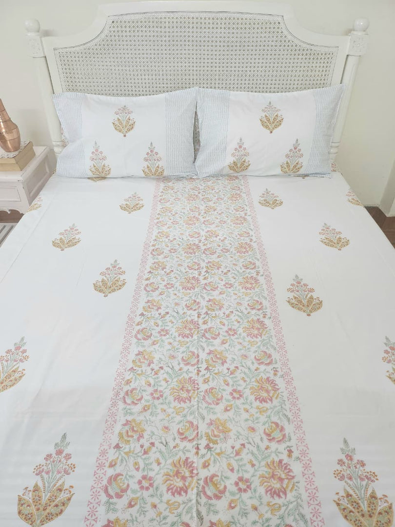 Hues Of India - Block Printed Bedsheet Set