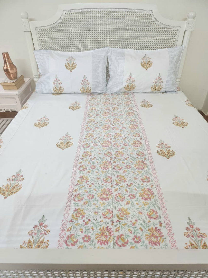 Hues Of India - Block Printed Bedsheet Set