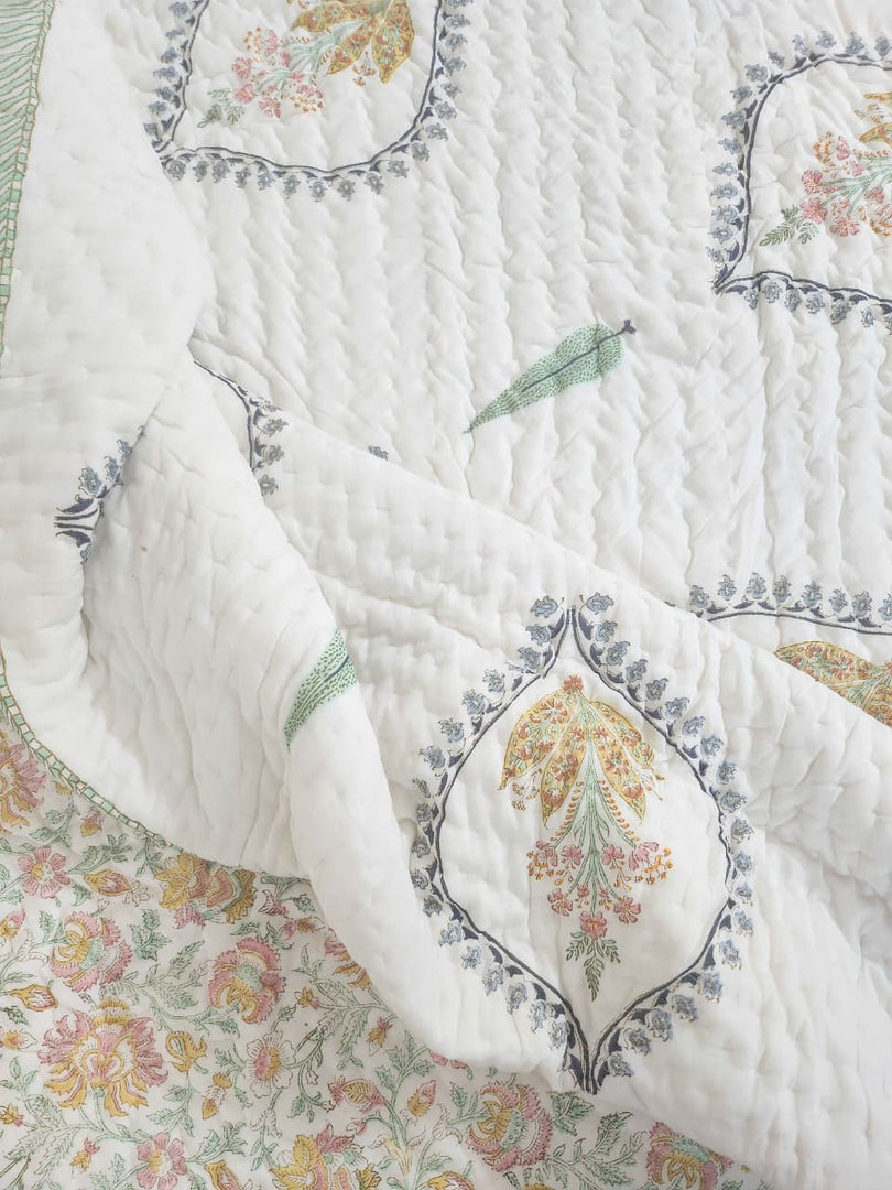Hues Of India - Block Printed Muslin Quilt