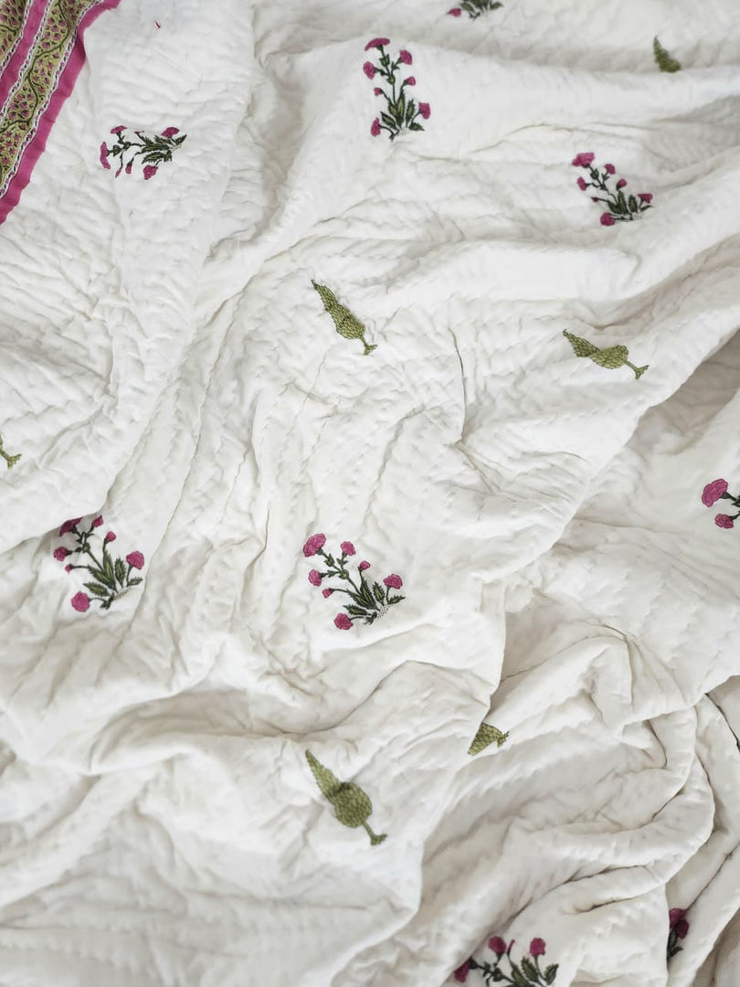 Mehrunisa - Block Printed Muslin Quilt