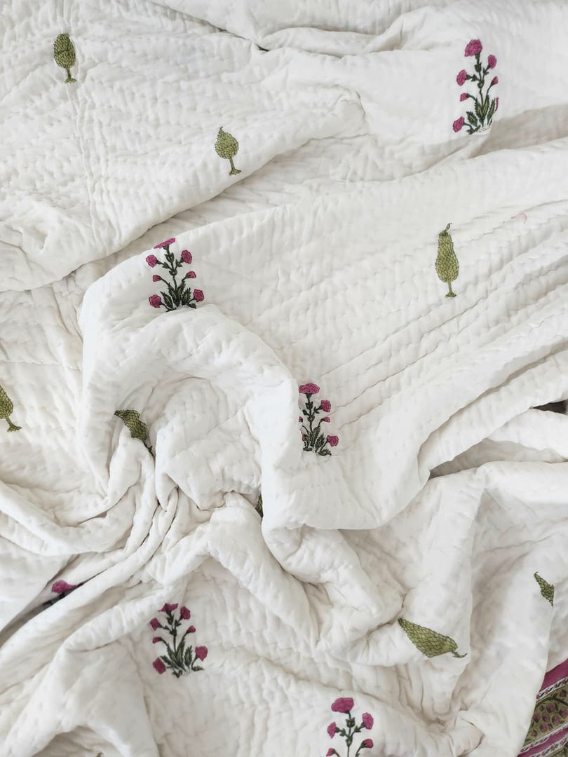 Mehrunisa - Block Printed Muslin Quilt