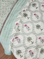 Load image into Gallery viewer, Piece Of Spring - Block Printed Muslin Quilt
