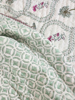 Load image into Gallery viewer, Piece Of Spring - Block Printed Muslin Quilt
