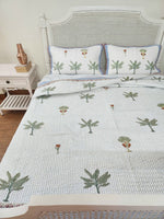 Load image into Gallery viewer, Grass Is Green - Quilted Bedcover Set

