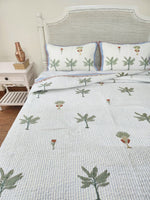 Load image into Gallery viewer, Grass Is Green - Quilted Bedcover Set

