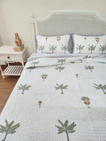 Load image into Gallery viewer, Grass Is Green - Quilted Bedcover Set
