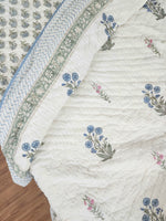 Load image into Gallery viewer, Balmy Seas - Block Printed Muslin Quilt
