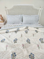 Load image into Gallery viewer, Balmy Seas - Block Printed Muslin Quilt
