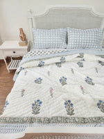 Load image into Gallery viewer, Balmy Seas - Block Printed Muslin Quilt
