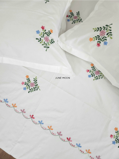 Katherine - Embroidered Bedsheet Set